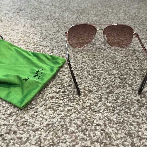 Kate Spade NY Emmaline Sunglasses (FabFitFun X) in Rose Gold - Picture 4 of 5